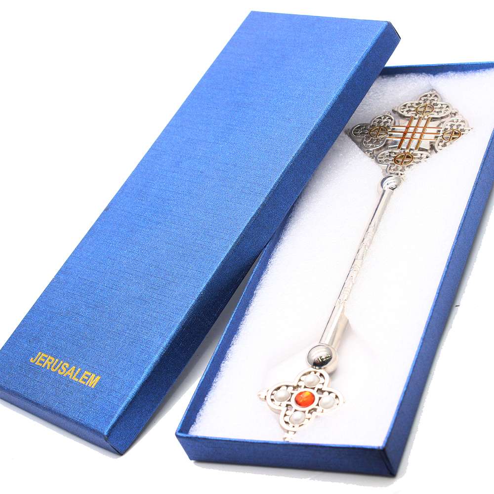 Religious prayer ceremony items holding crosses in JERUSALEM are selling well in foreign trade undefined