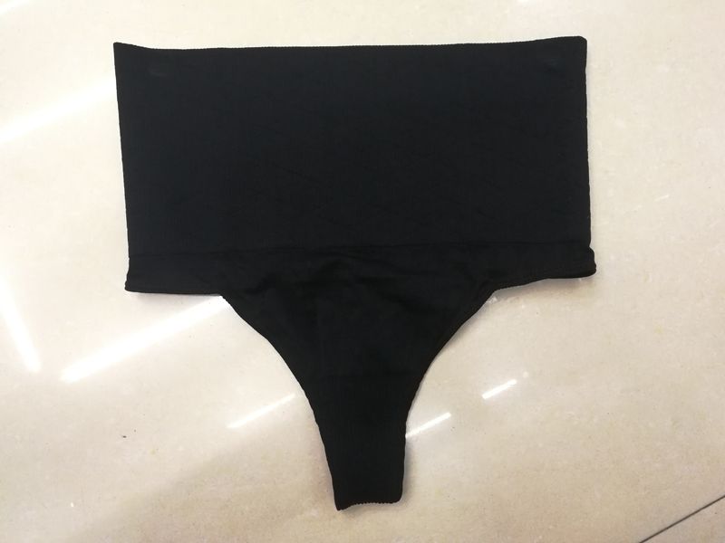 Explosive Seamless High-Waisted Thong Fast Sell Through Shrimp Skin Amazon And Other International Station Best-Selling Manufacturers Direct Sales Of Plastic Waist Abdomen Thong Seamless Thong Waist Lift Hip Thong undefined