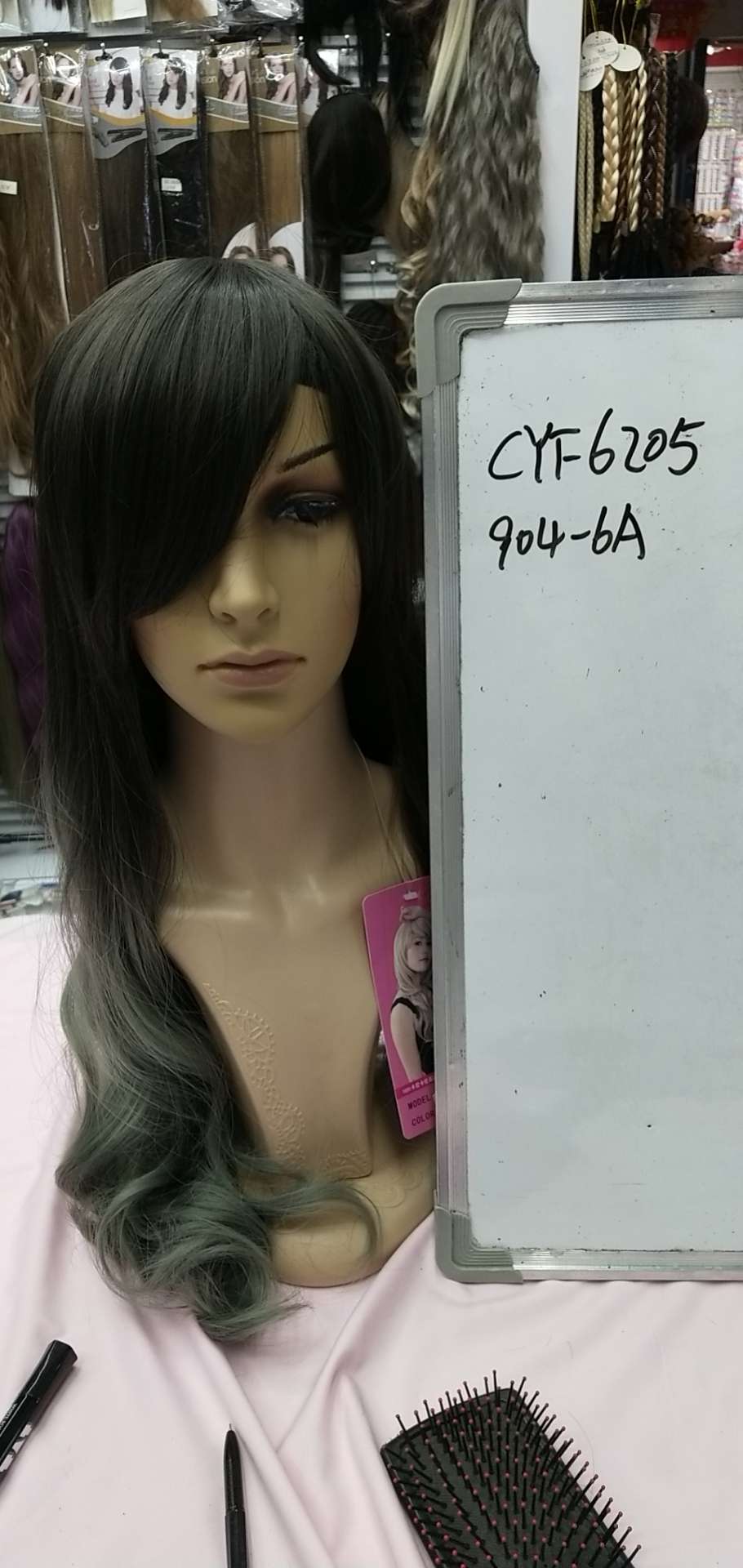 Interwoven web wig.