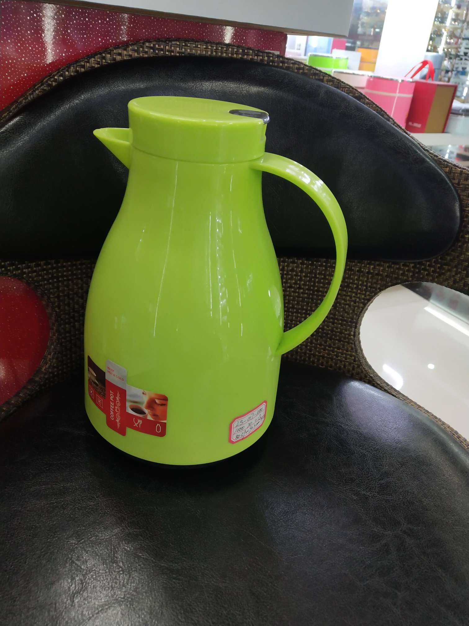 塑料外壳玻璃内胆保温瓶1000ml LS－017