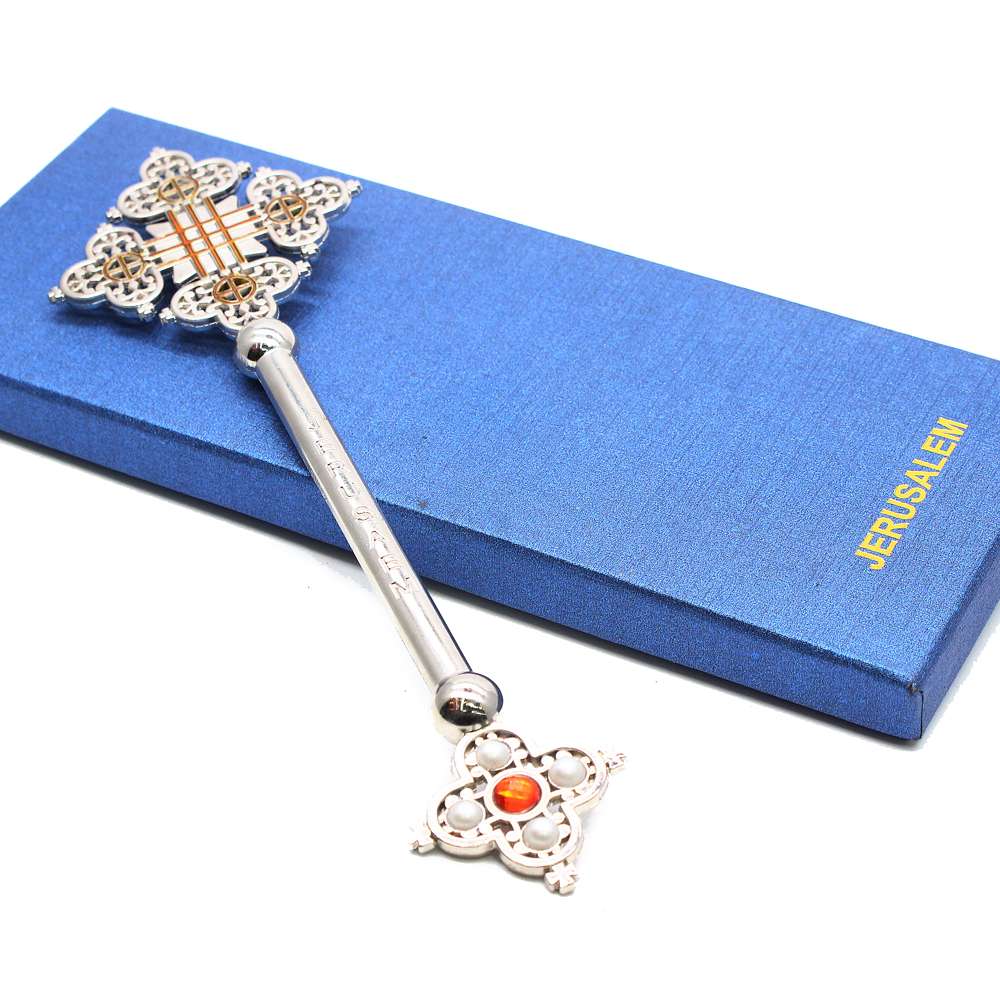 Religious prayer ceremony items holding crosses in JERUSALEM are selling well in foreign trade undefined