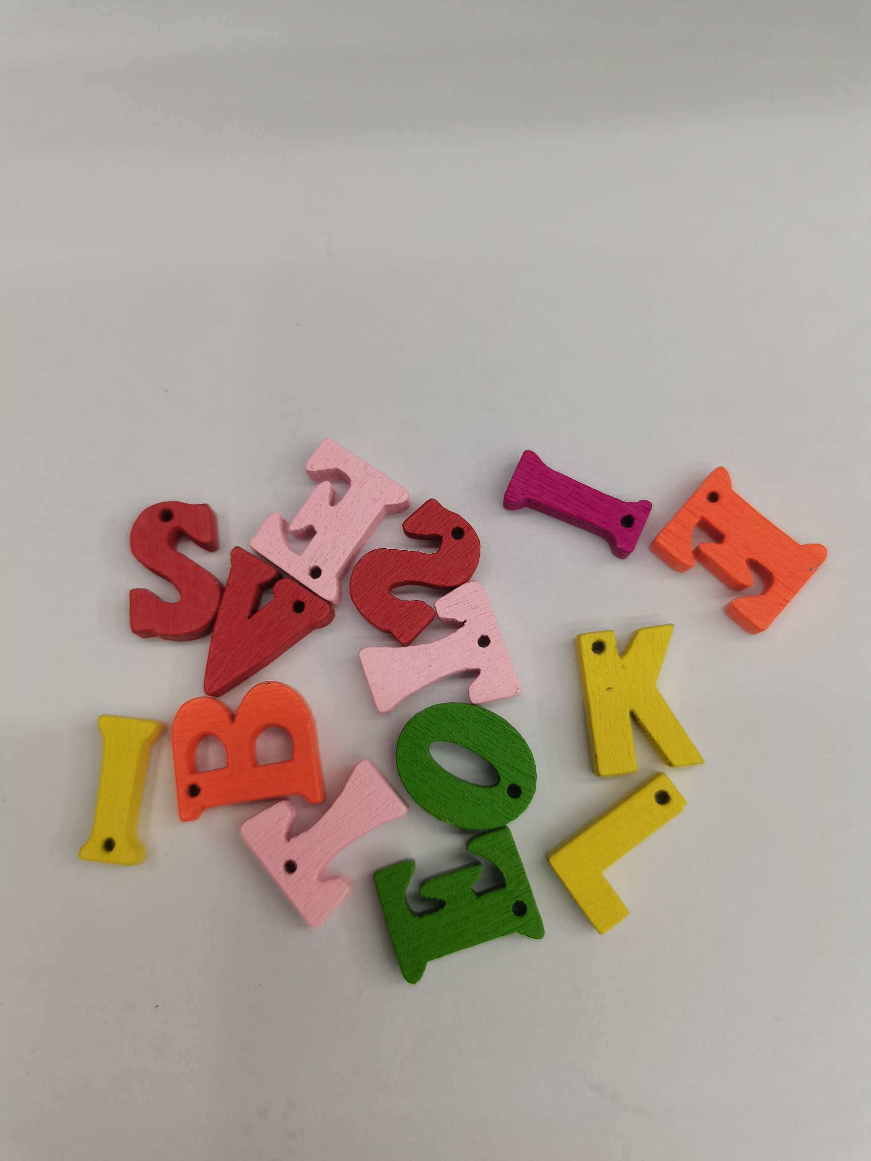 木制字母挂件 DIY儿童认字早教字母