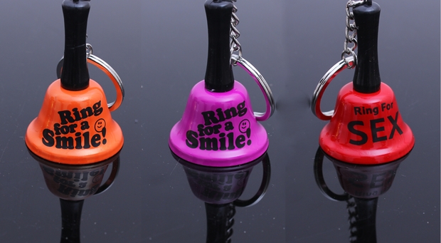 圣诞节手摇铃铛儿童金属手摇铃钥匙扣铃铛挂件手摇铃铛小孩奖励品细节图