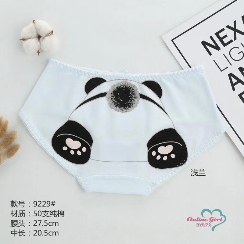 Cotton Cartoon Printed Underwear Briefs High Waists, Belly Protection Cotton Air Holes In The Crotch Cotton details Picture