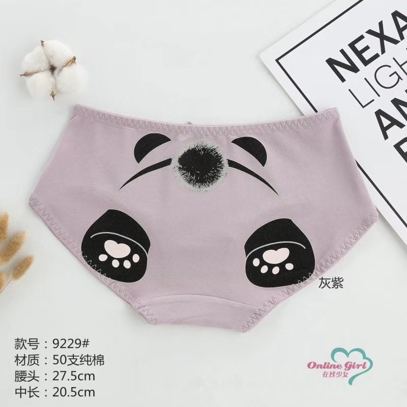 Cotton Cartoon Printed Underwear Briefs High Waists, Belly Protection Cotton Air Holes In The Crotch Cotton Item Picture