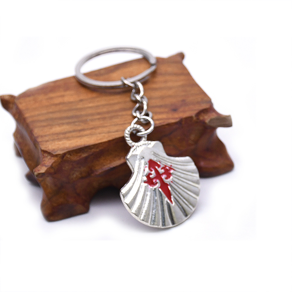 European Holy relic Santiago Seashell Cross keychain pendant, Church gift undefined