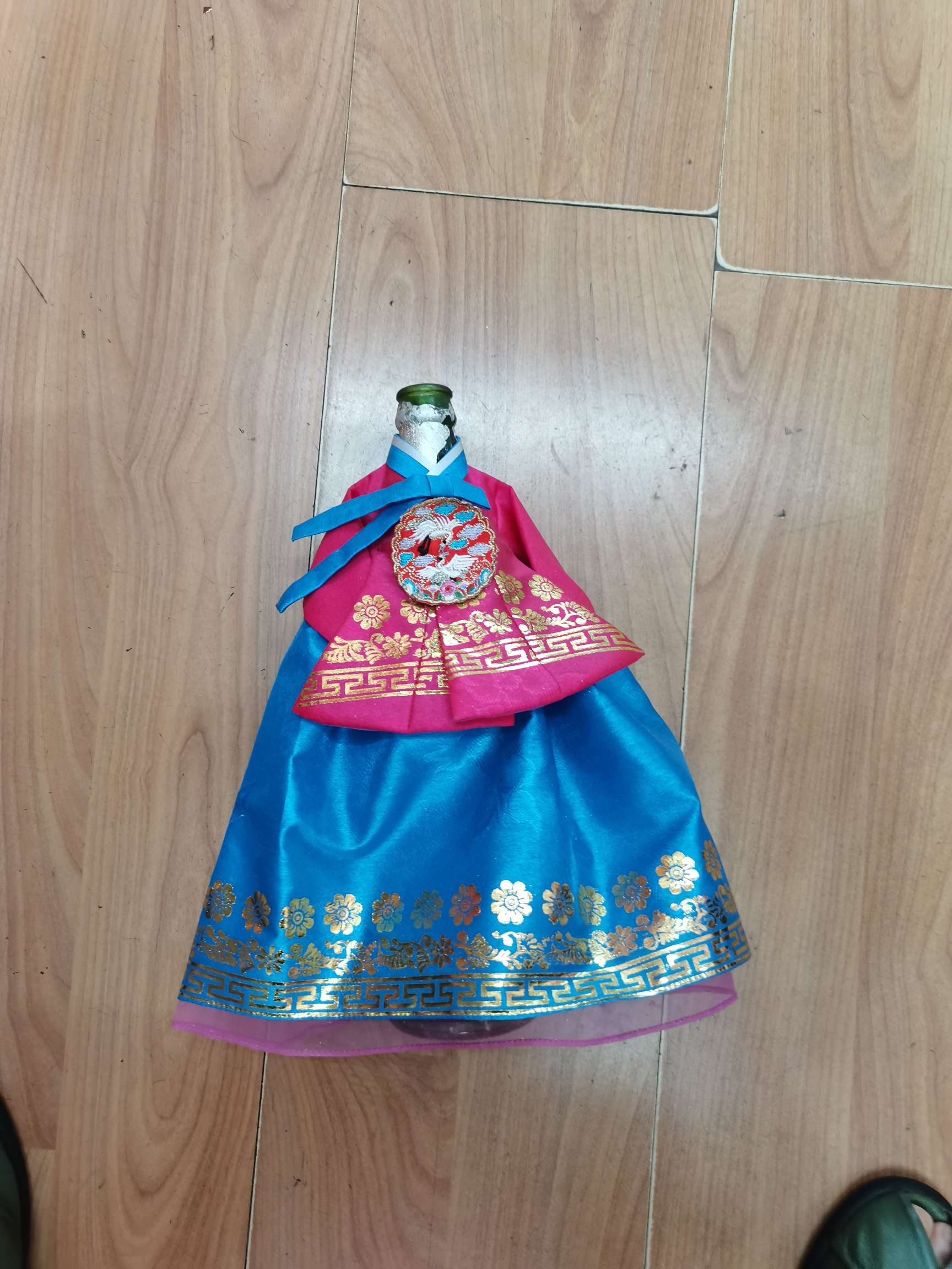 韩式酒瓶套灵敏布艺装饰