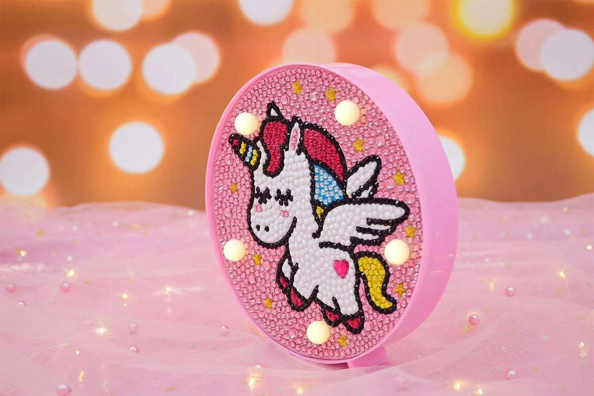 带灯15*15满钻DIY益智手工贴钻幼儿教学用具