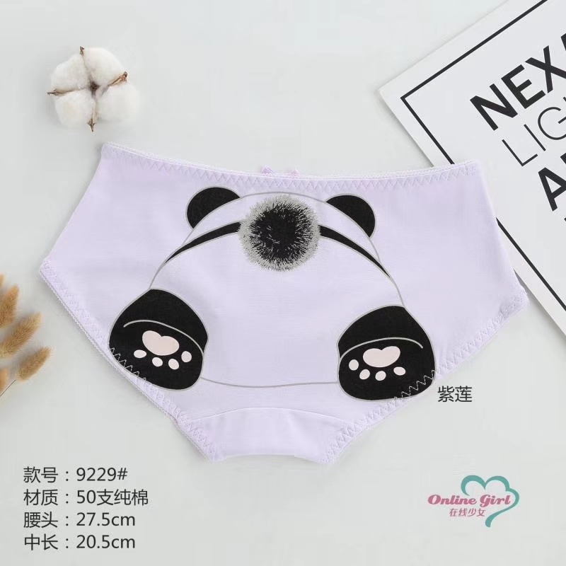 Cotton Cartoon Printed Underwear Briefs High Waists, Belly Protection Cotton Air Holes In The Crotch Cotton Specification drawing