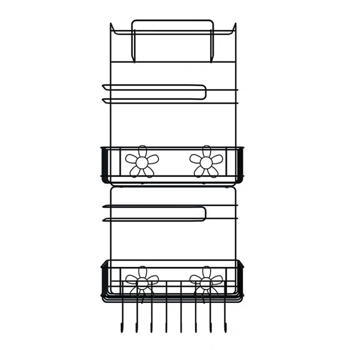 Refrigerator Shelf Kitchen Supplies Refrigerator Side Shelf Multi-Functional Household Side Wall Shelf Plastic Wrap Storage Shelf details Picture
