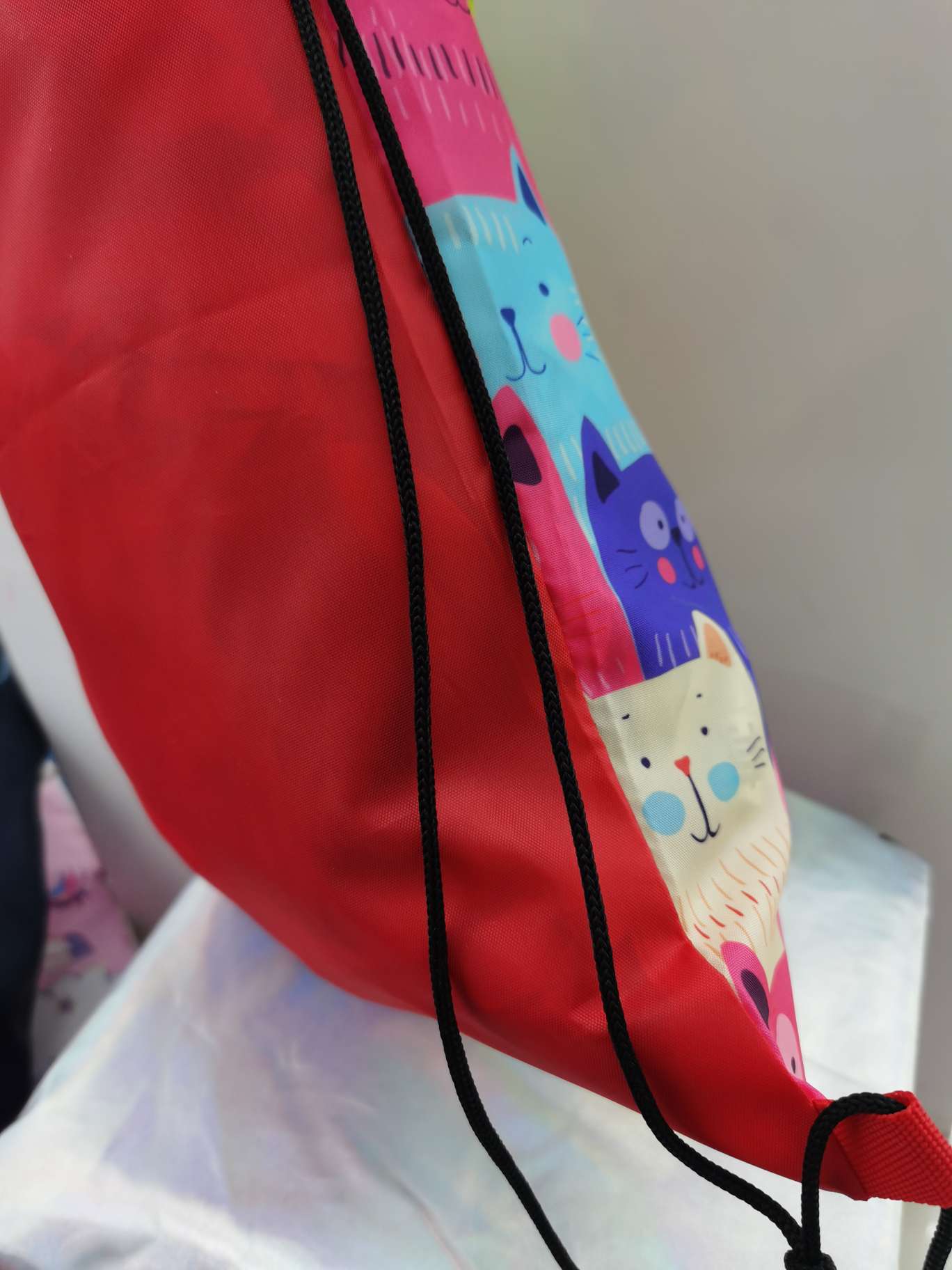 Bundle Pockets, Printed Oxford Bags, Drawstring Bags, Backpacks Specification drawing