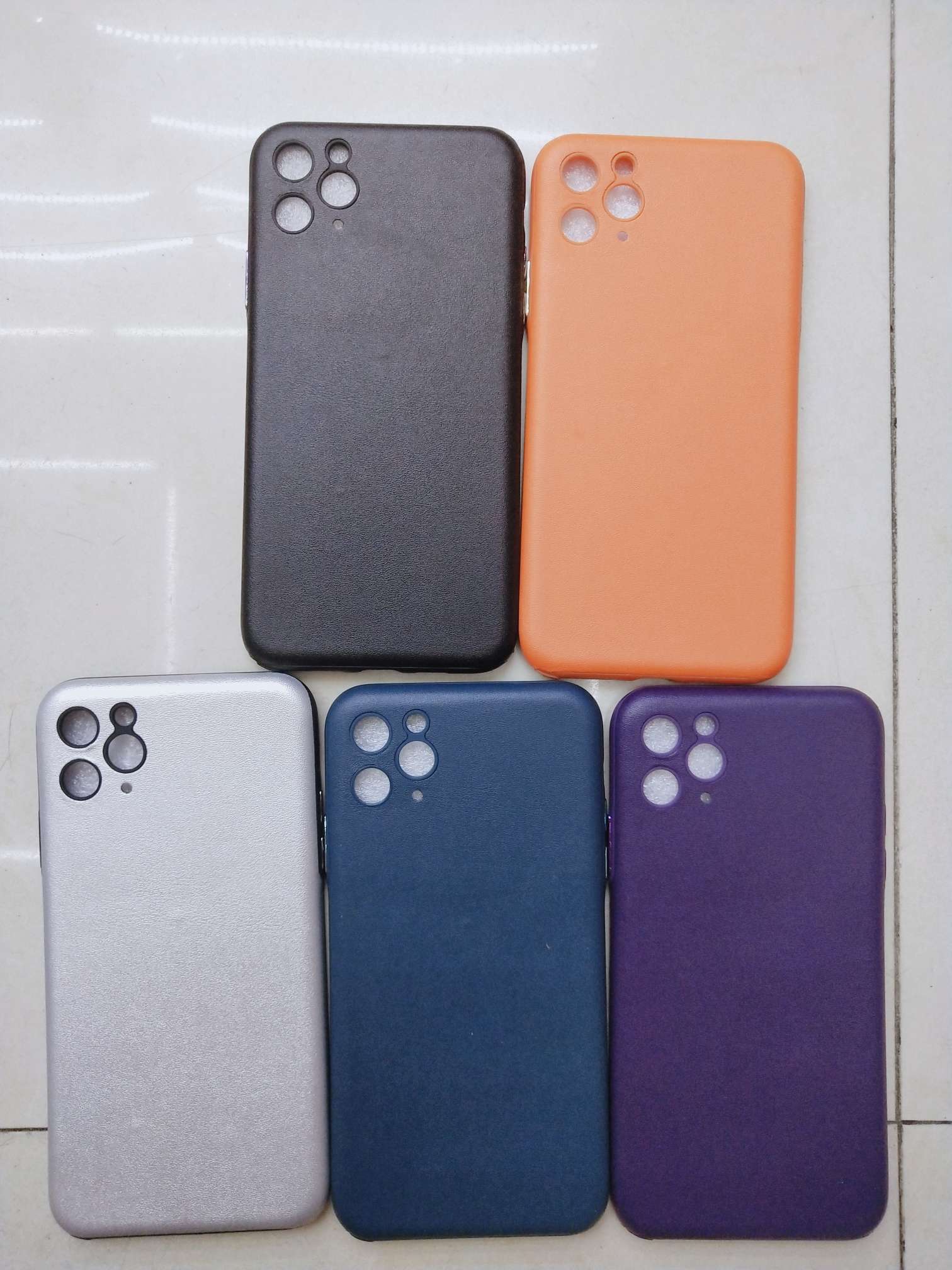 Leather metal keypad phone case