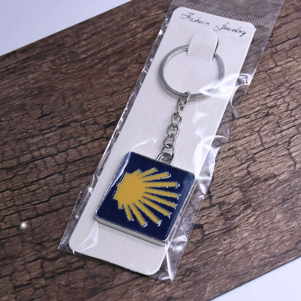 Baiyou SANTIAGO Santiago Shell keychain Pendant, ring Accessory, Religious travel Relic, Gift and Giveaway Specification image