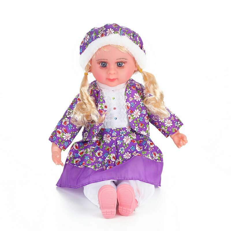 仿真娃娃婴儿洋娃娃22寸仿真娃娃紫色小花跨境热销爆款益智儿童玩具