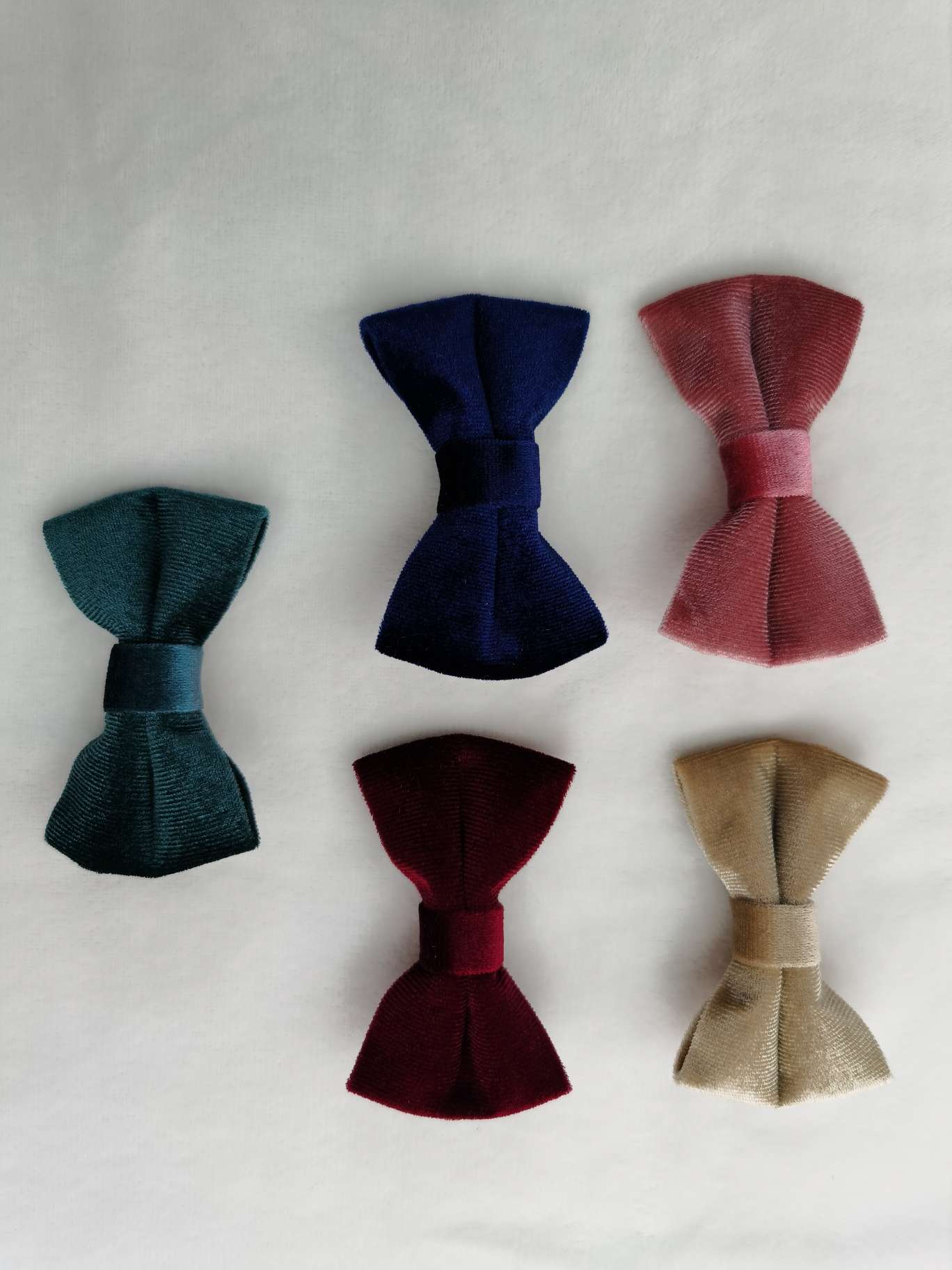 Korean Pop Accessories Fabric Bow Korean Velvet Hair Circle Duck Beak Clip