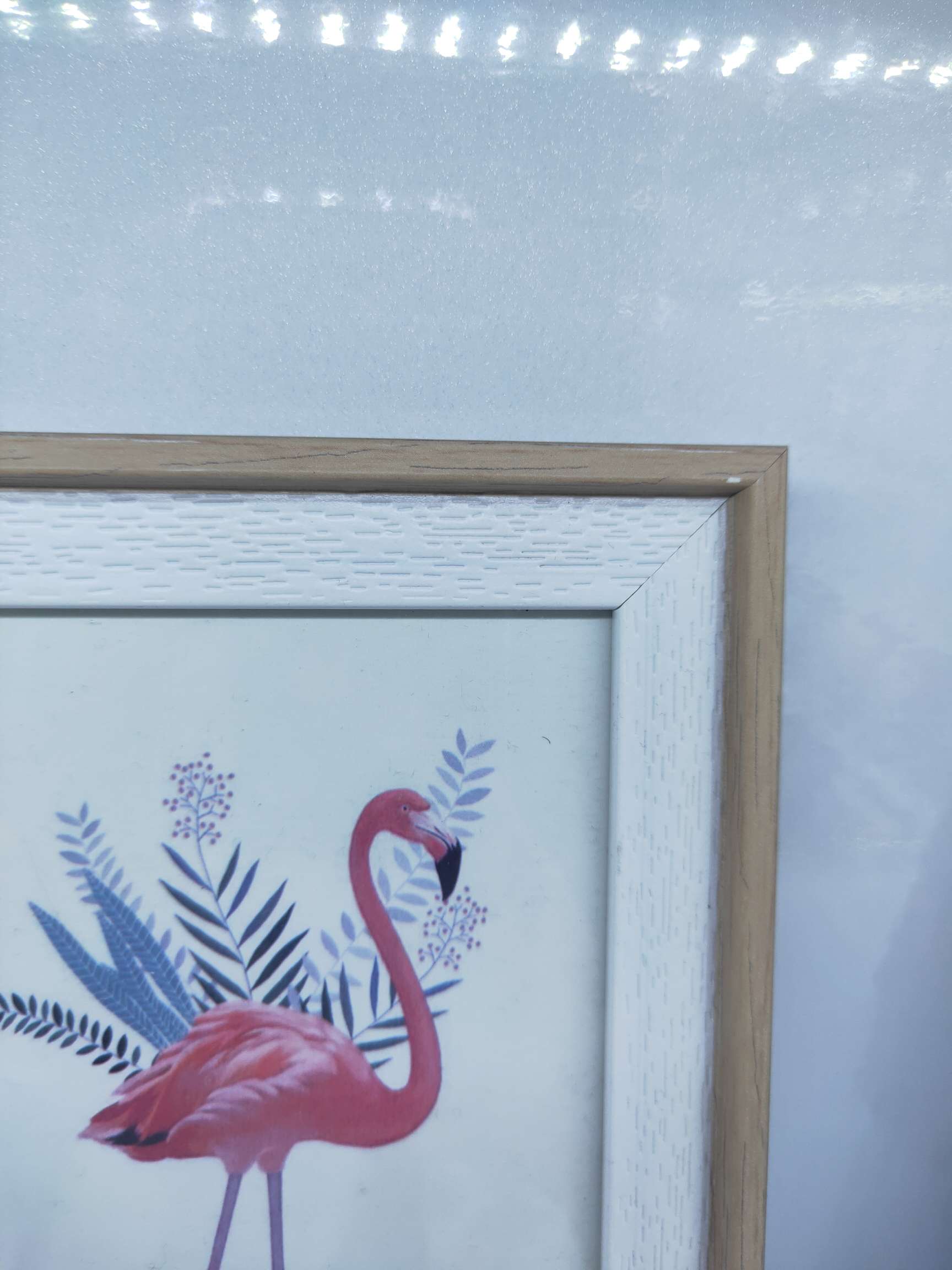 ins风彩色仿木相框细节图