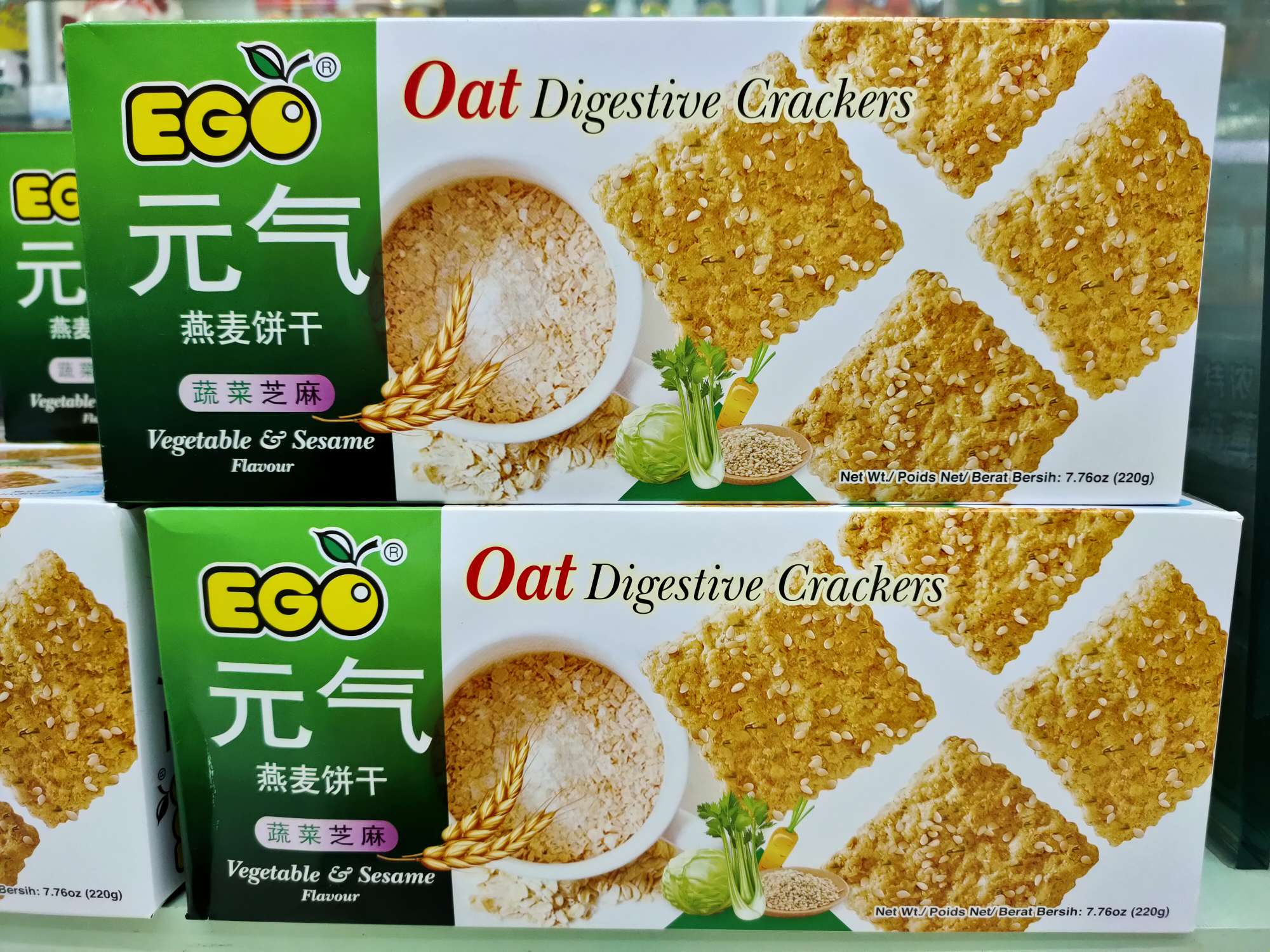 元气燕麦饼干蔬菜芝麻味