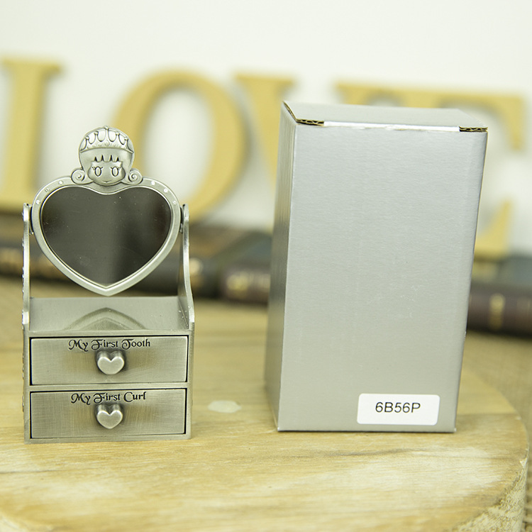 6B56，梳妆台带抽屉的胎毛乳牙盒详情图6