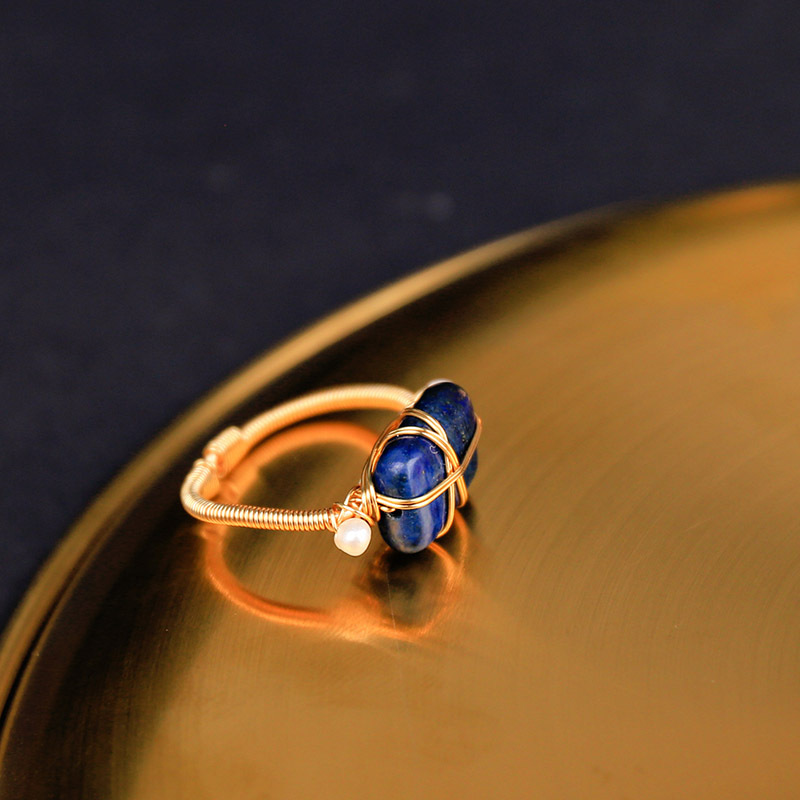 Handmade natural pearl ring undefined