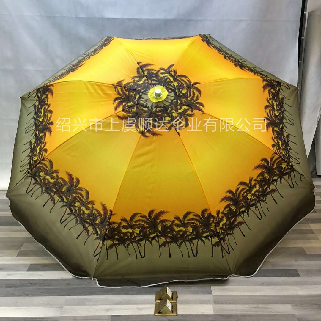 Factory direct sales: 2.4-meter outdoor sunshade umbrellas, street umbrellas, outdoor folding portable sun umbrellas, scenic series Item Picture