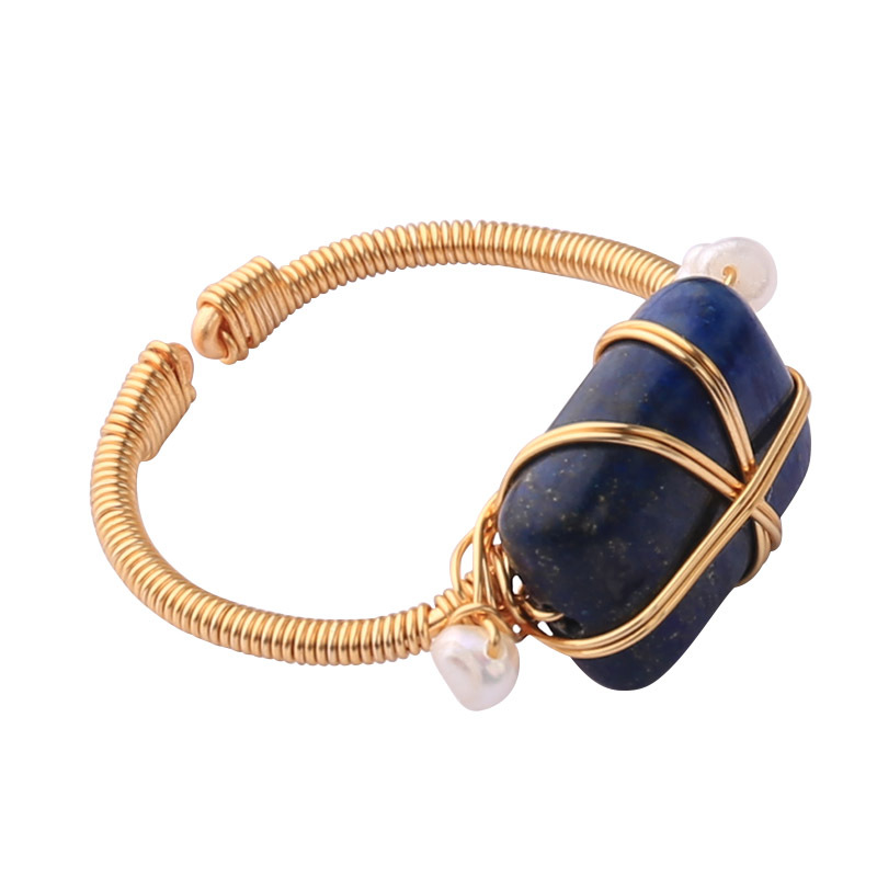 Handmade natural pearl ring Specification image