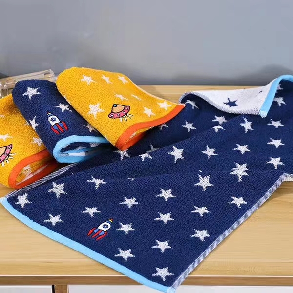 The 7169 Starry Sky Children's towel is available in 26*50 grams and weighs 50g
