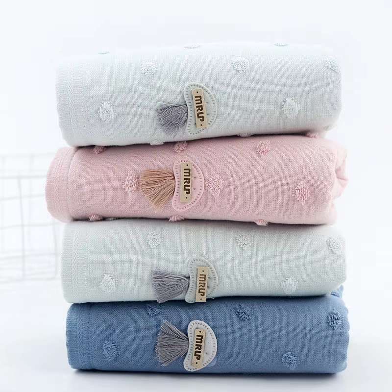 Caixing's new jacquard gauze towel details Picture