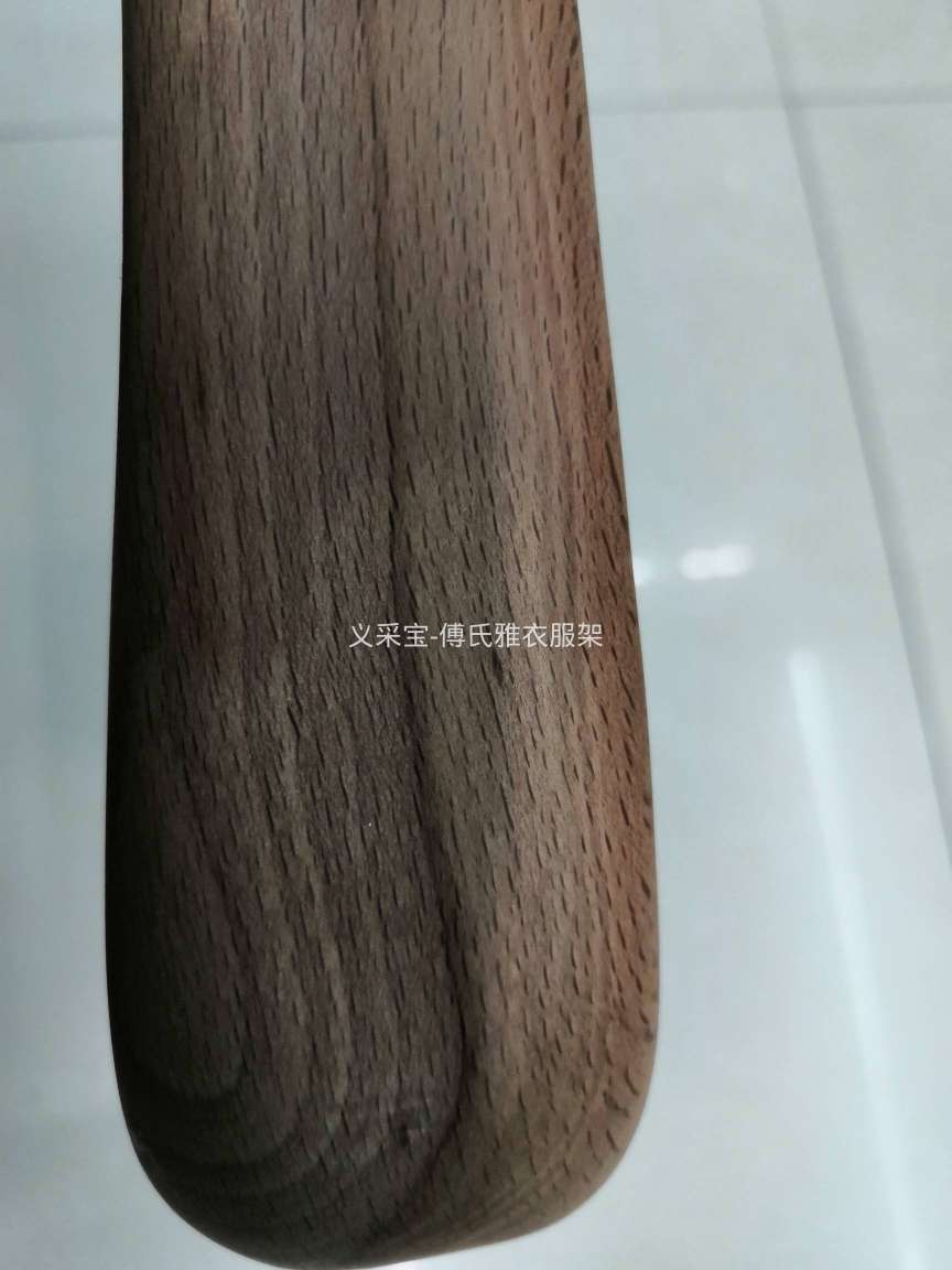 衣架木质实木服装店防滑定制成人无痕衣挂裤夹批发儿童原木女装木榉木宽肩衣架成人防滑细节图