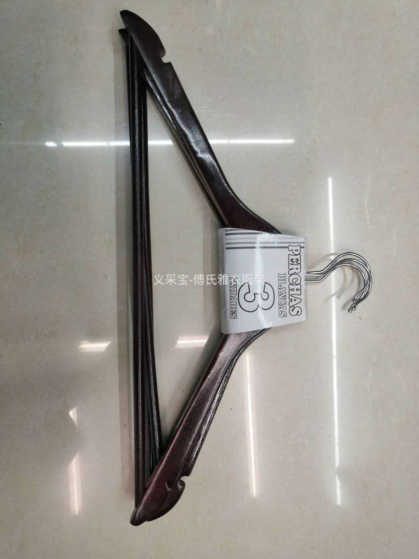 傅氏雅实木衣架子批發无痕挂衣架服装店衣服架防滑家用木头衣撑红棕色衣架超市地摊摆摊卖衣服用