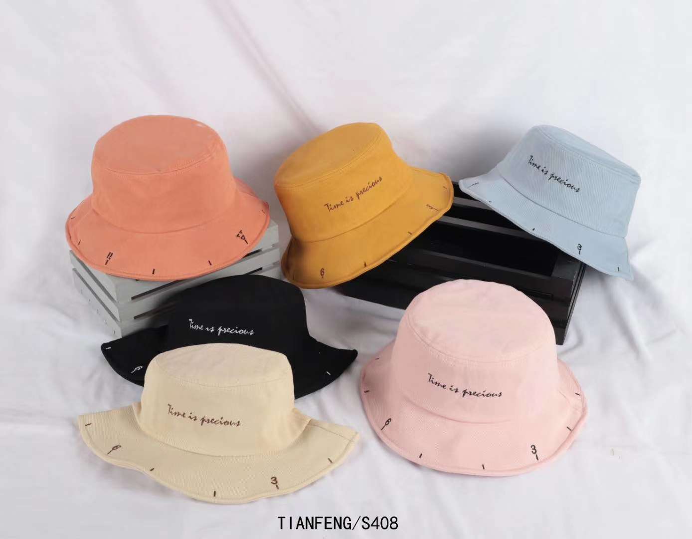 Instagram Hat woman Summer Little Fresh Sun hat Korean style letter-embroidered fisherman hat to cover face sun basin hat thumbnail