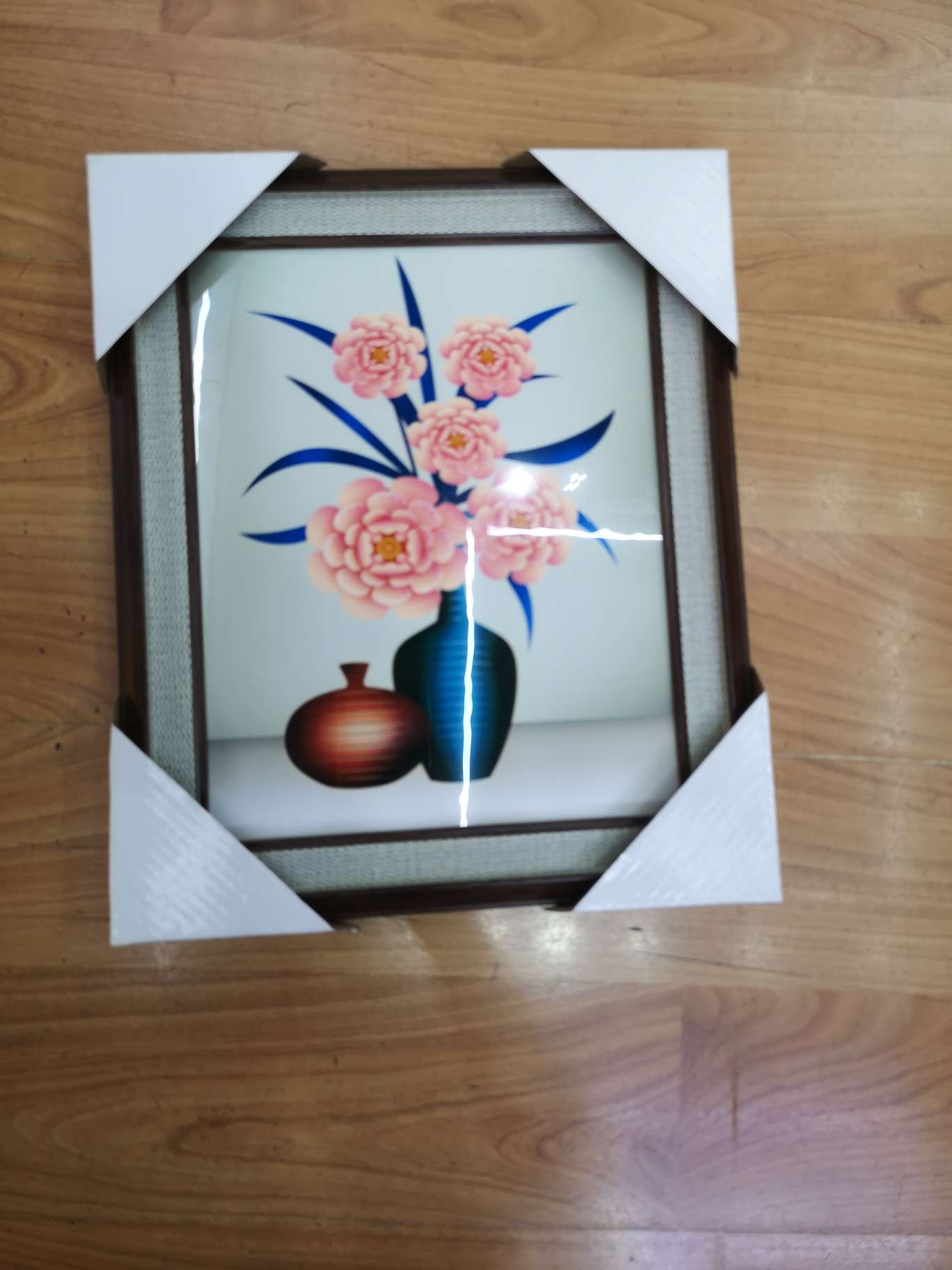 Double-framed crystal painting, glass painting, decorative painting