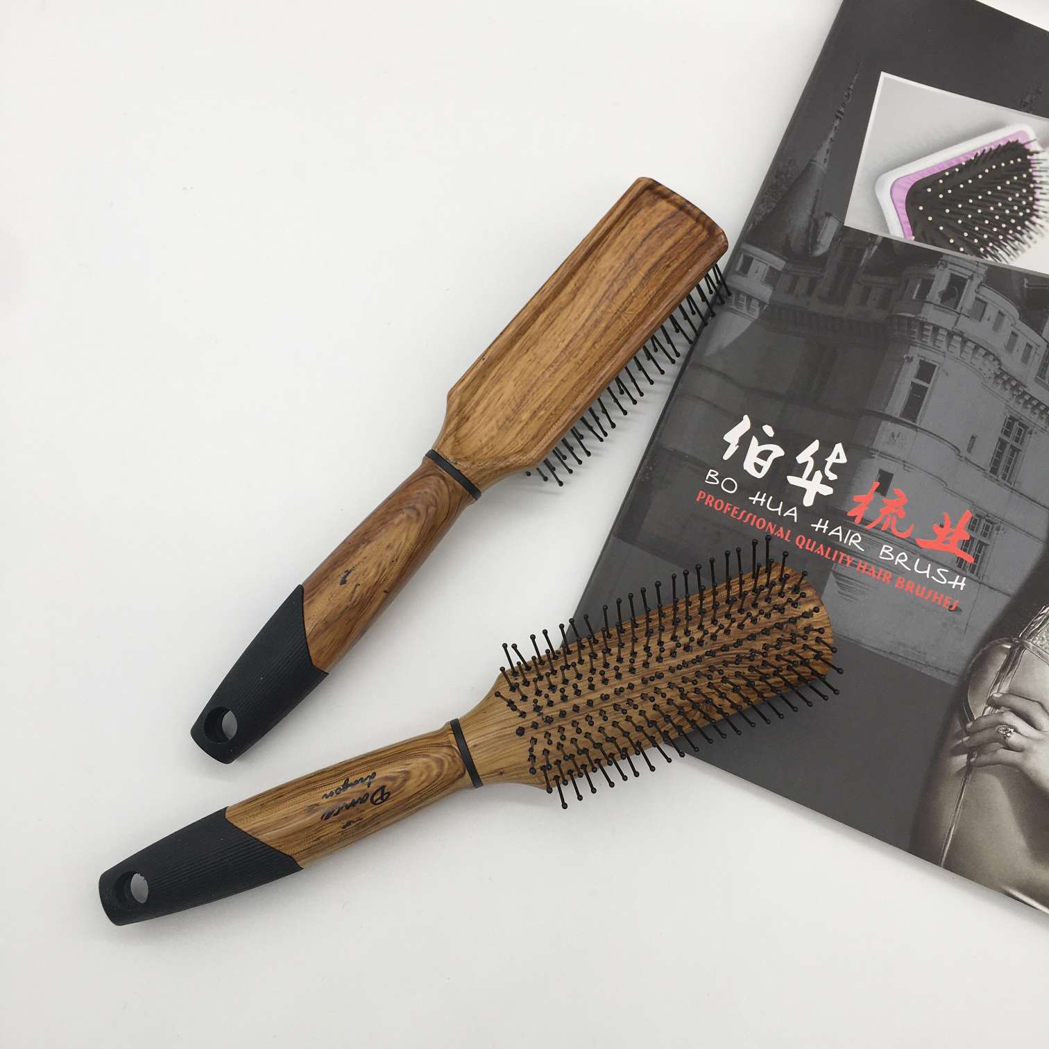厂家定制木纹梳子保健按摩梳排骨梳精品梳礼品梳美发用品美发工具