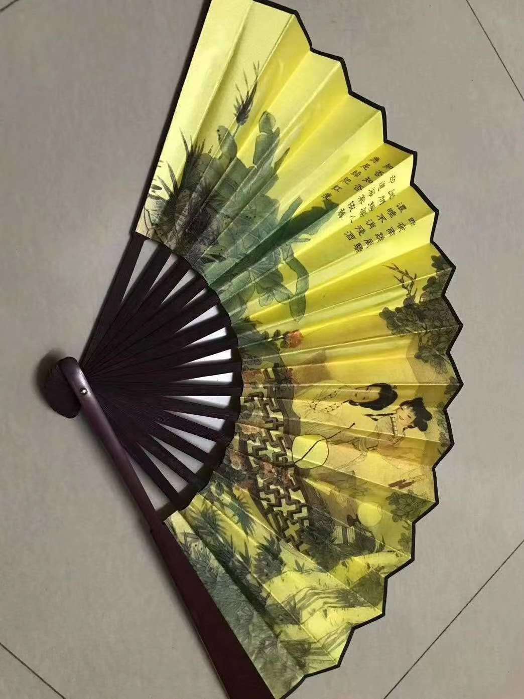 扇子10寸娟扇稠布扇艺术扇礼品扇详情图7