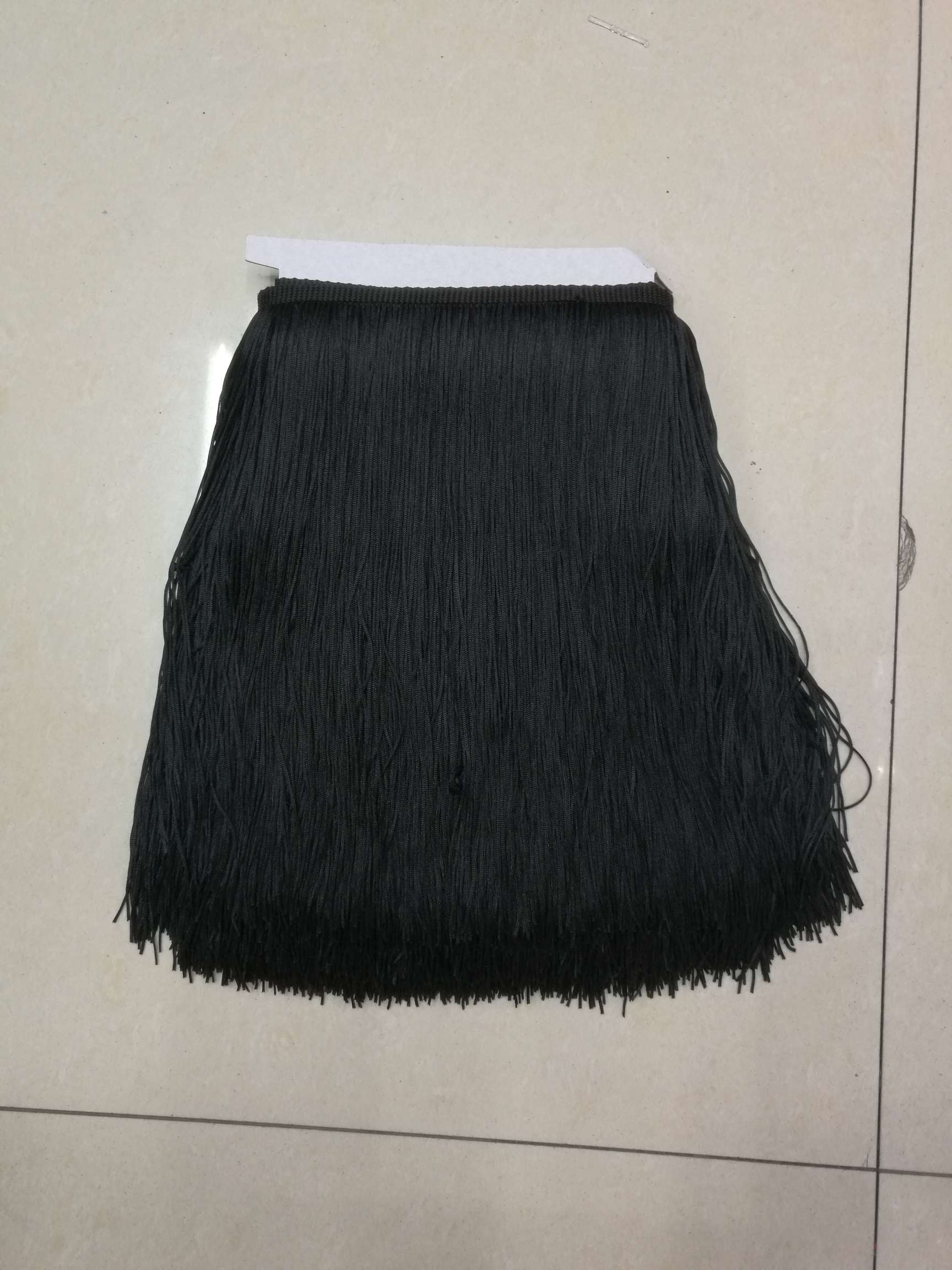 30Cm Single Line Black Rib