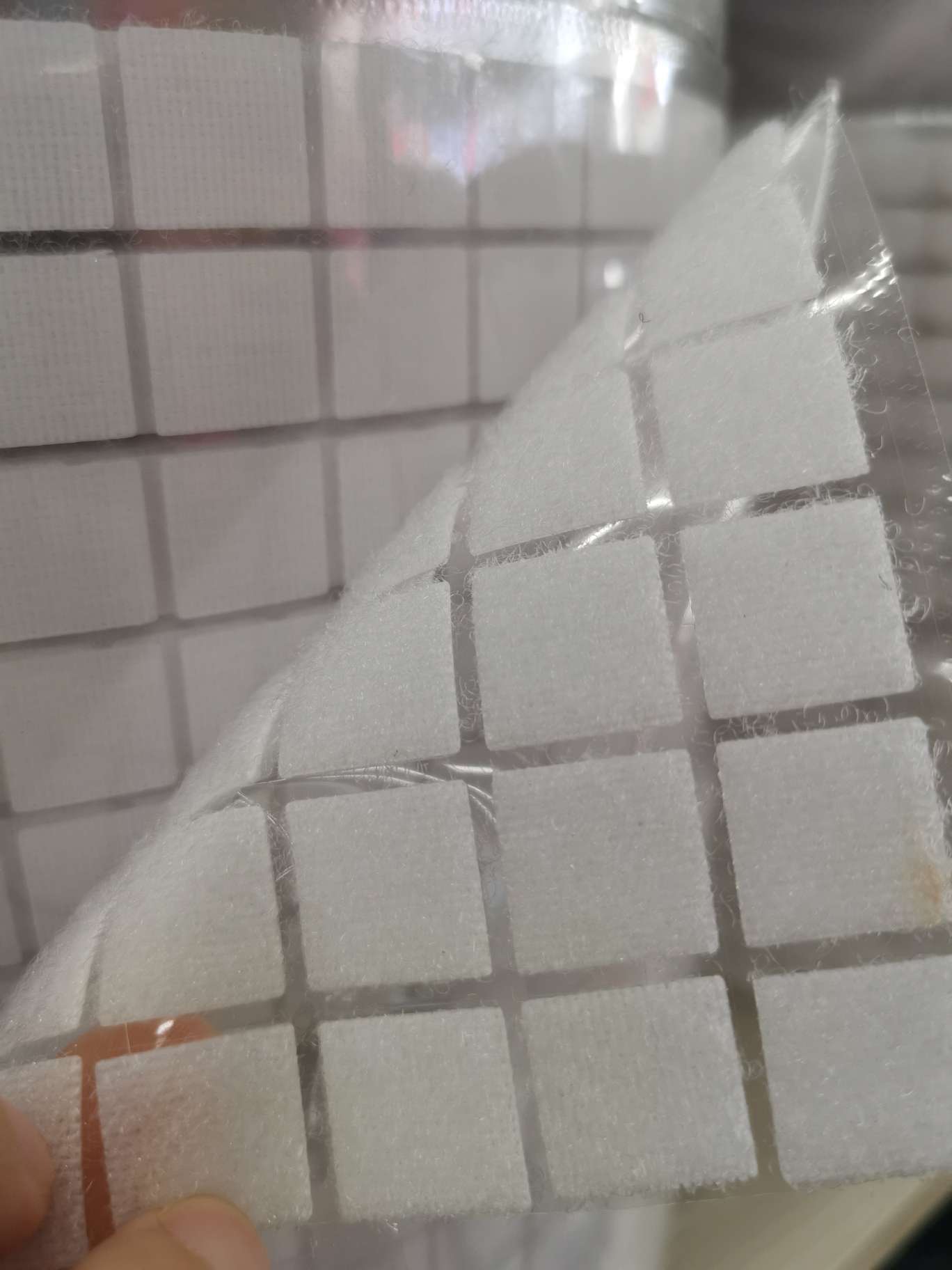 1.5*1.5cm square self-adhesive Velcro Application Scenario