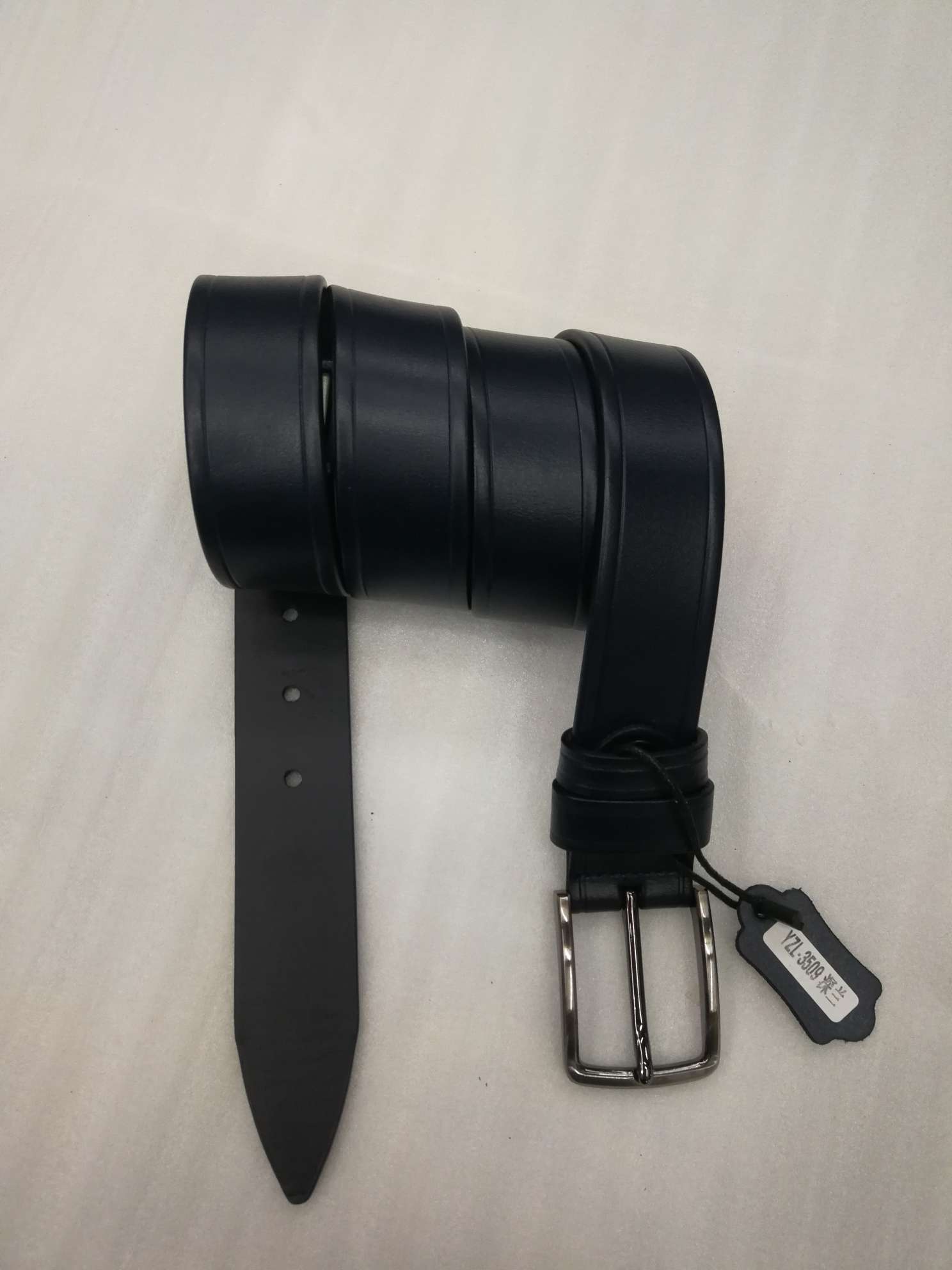 义乌好皮带AB00I9男士时尚商务潮流牛皮针扣休闲男士腰带厂家直销供应内销外贸可来样订做详情图3