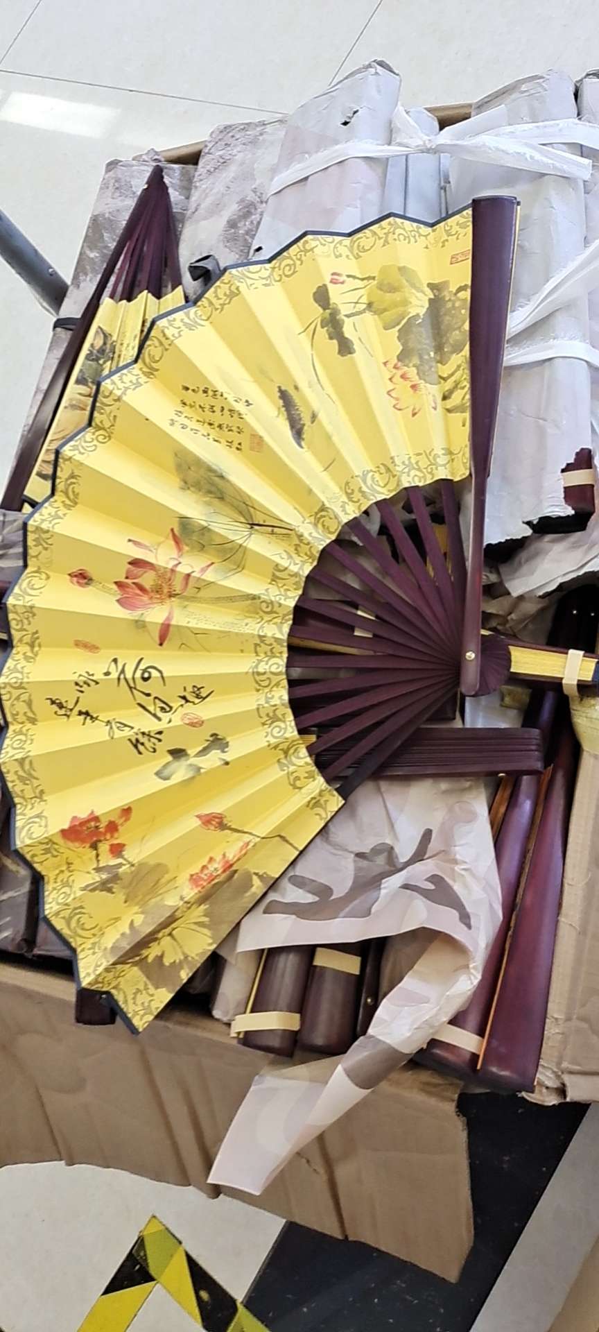 扇子10寸娟扇稠布扇艺术扇礼品扇详情图6