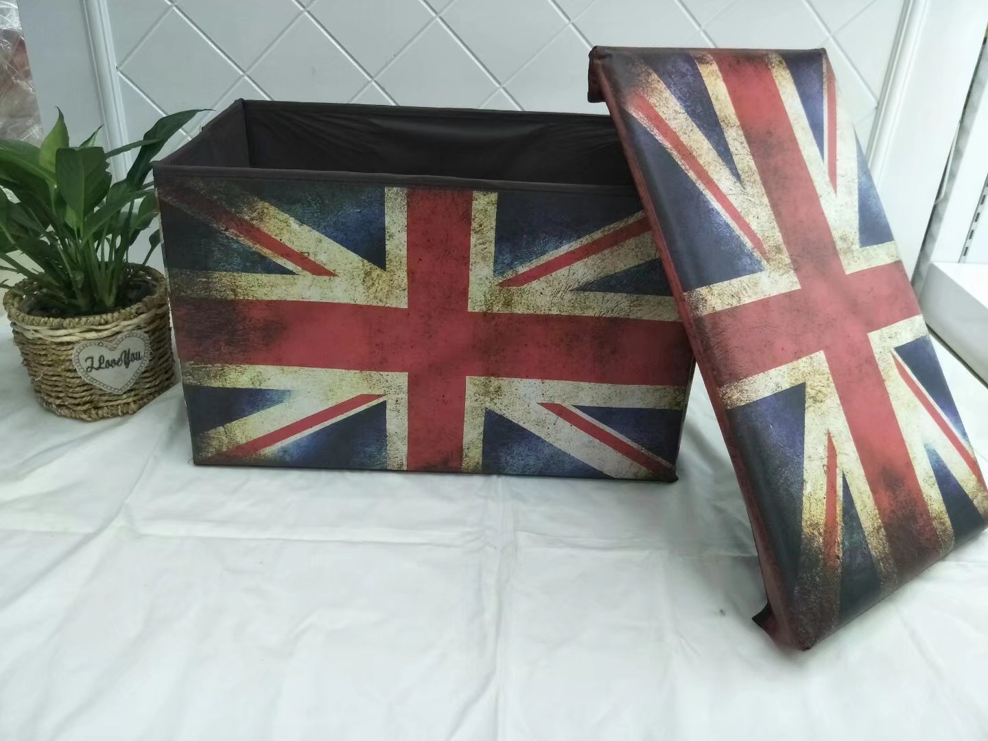 覆膜无纺布收纳凳，加强凳，牛津布百纳箱，收纳盒详情图7