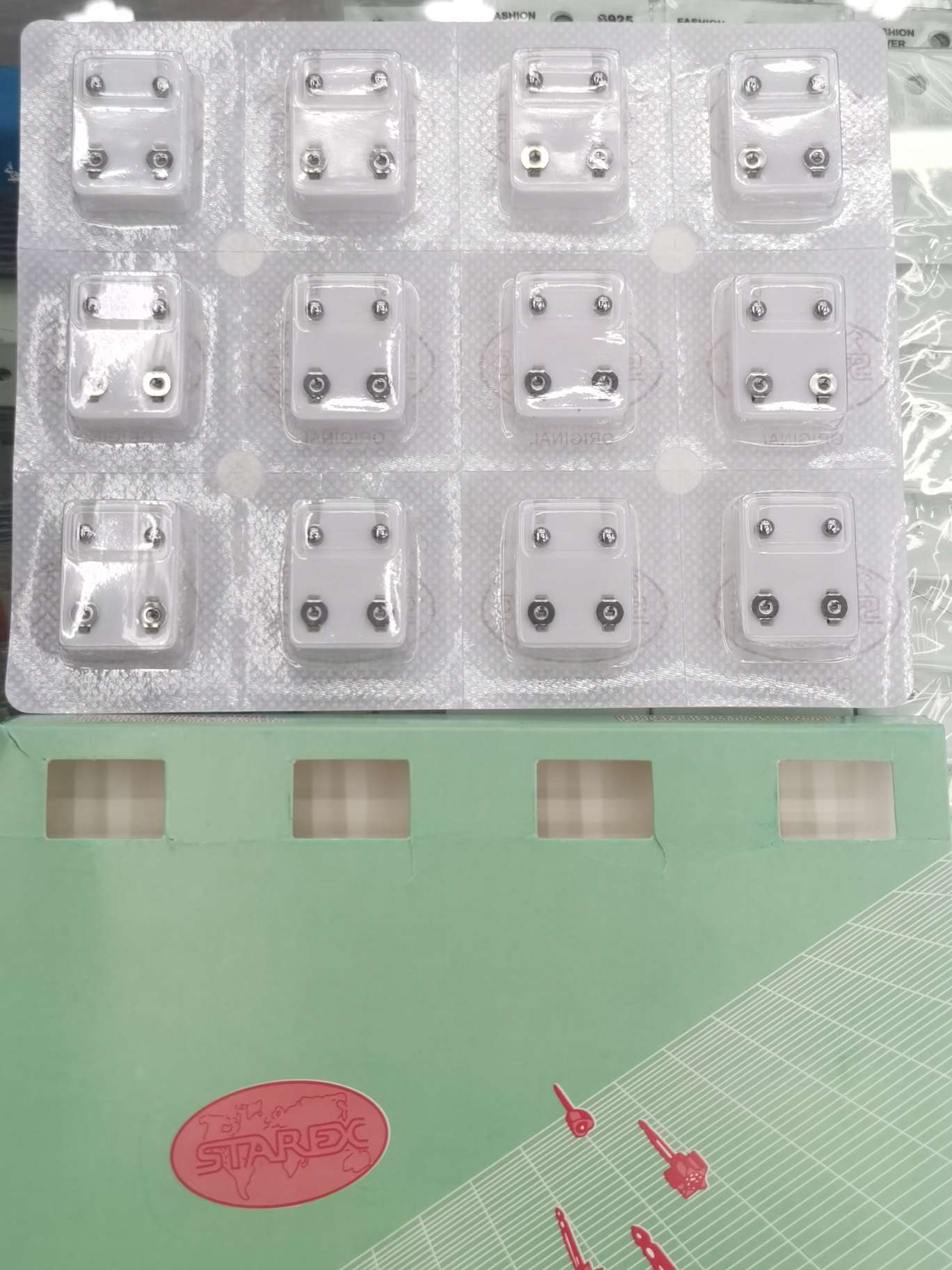 Stainless steel stud earrings