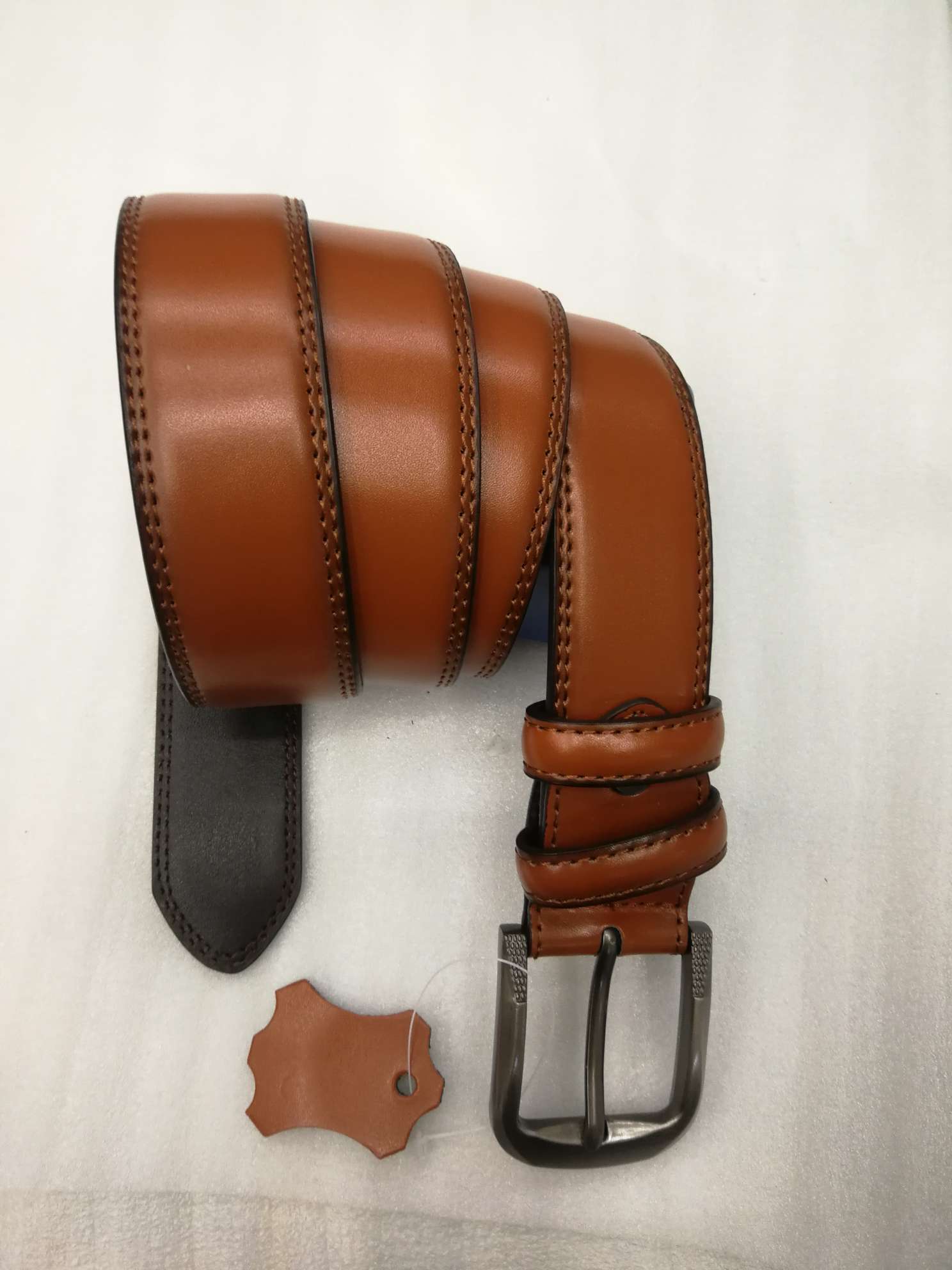 义乌好皮带ABO020男士商务潮流真皮针扣休闲男士腰带厂家直销供应内销外贸可来样订做