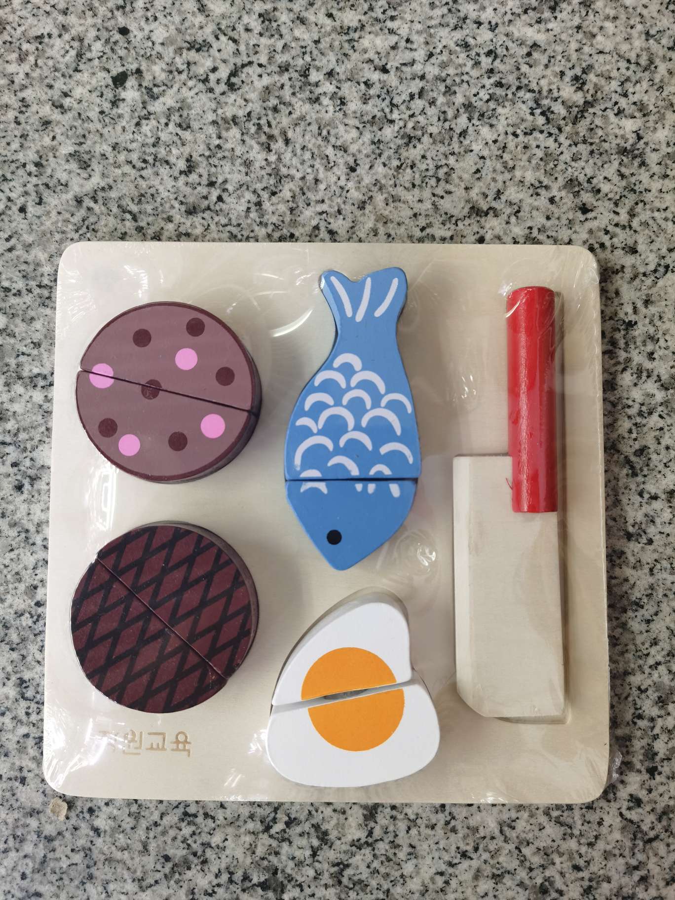 Play house toys, Cheqile food recognition toys, wooden simulation toys details Picture