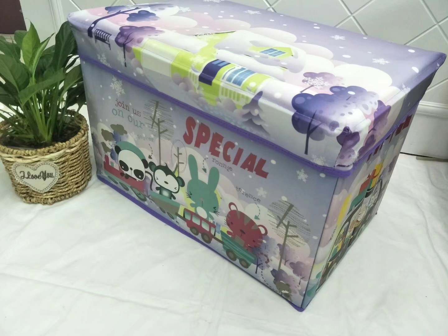 覆膜无纺布收纳凳，加强凳，牛津布百纳箱，收纳盒详情图8