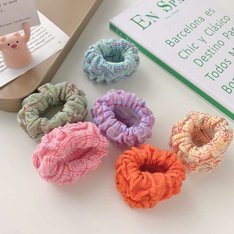 Rainbow large intestine ring seamless hair ring hair cord rubber band towel ring thumbnail