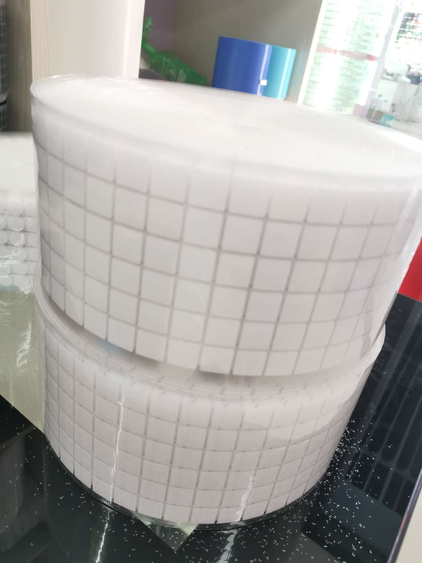 1.5*1.5cm square self-adhesive Velcro details Picture