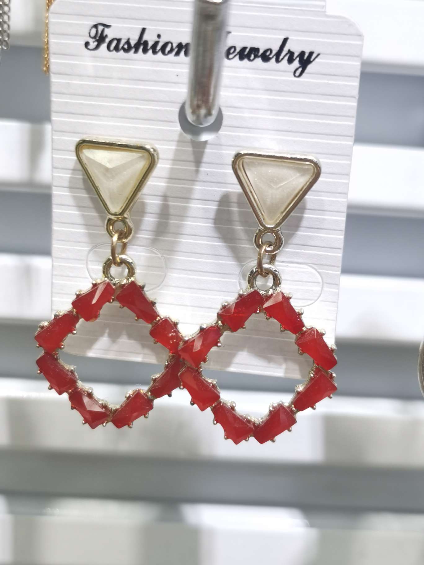 Ruby earrings