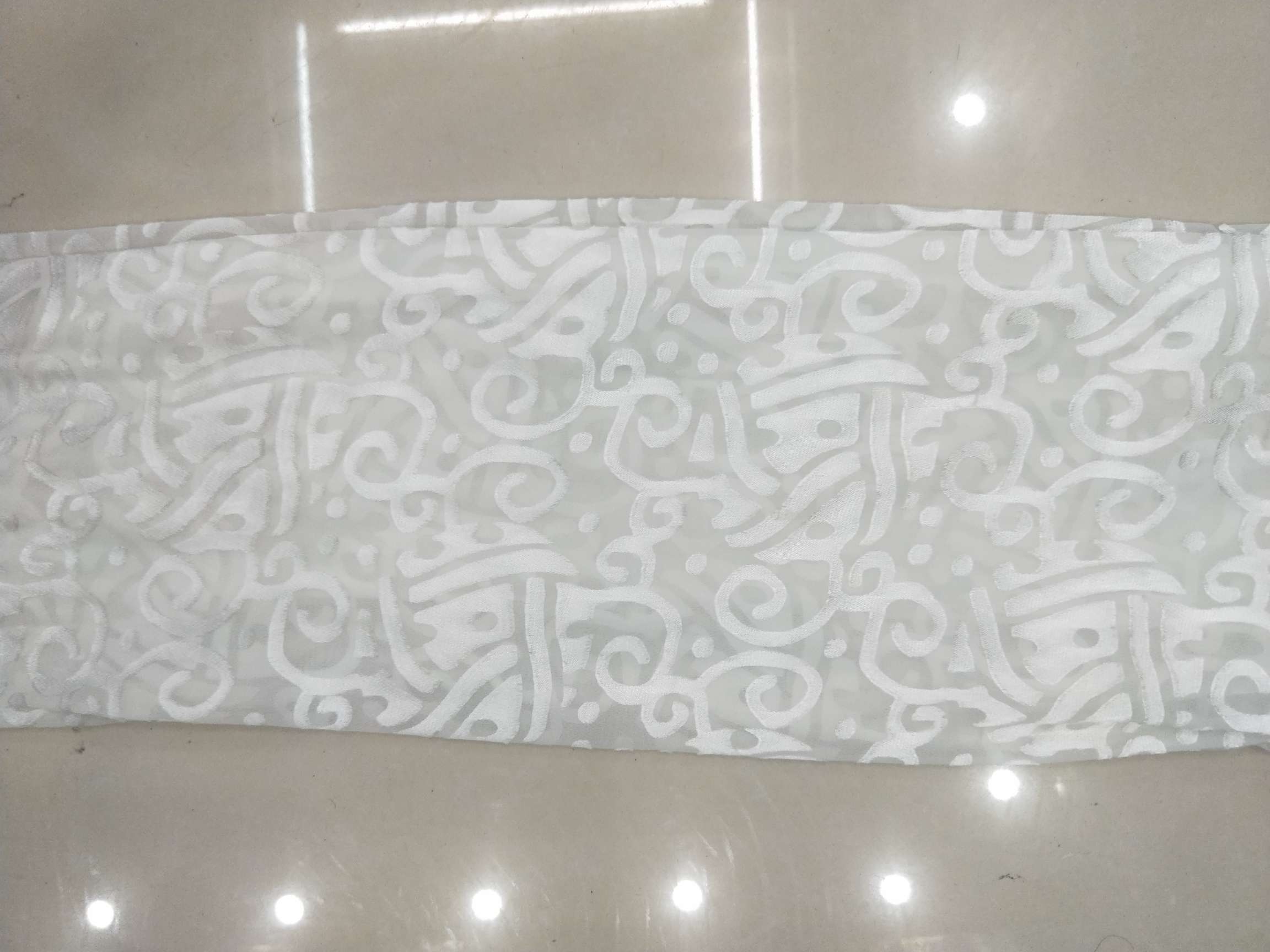 Fashion Trend Worn Floral Lustrine Scarf 9