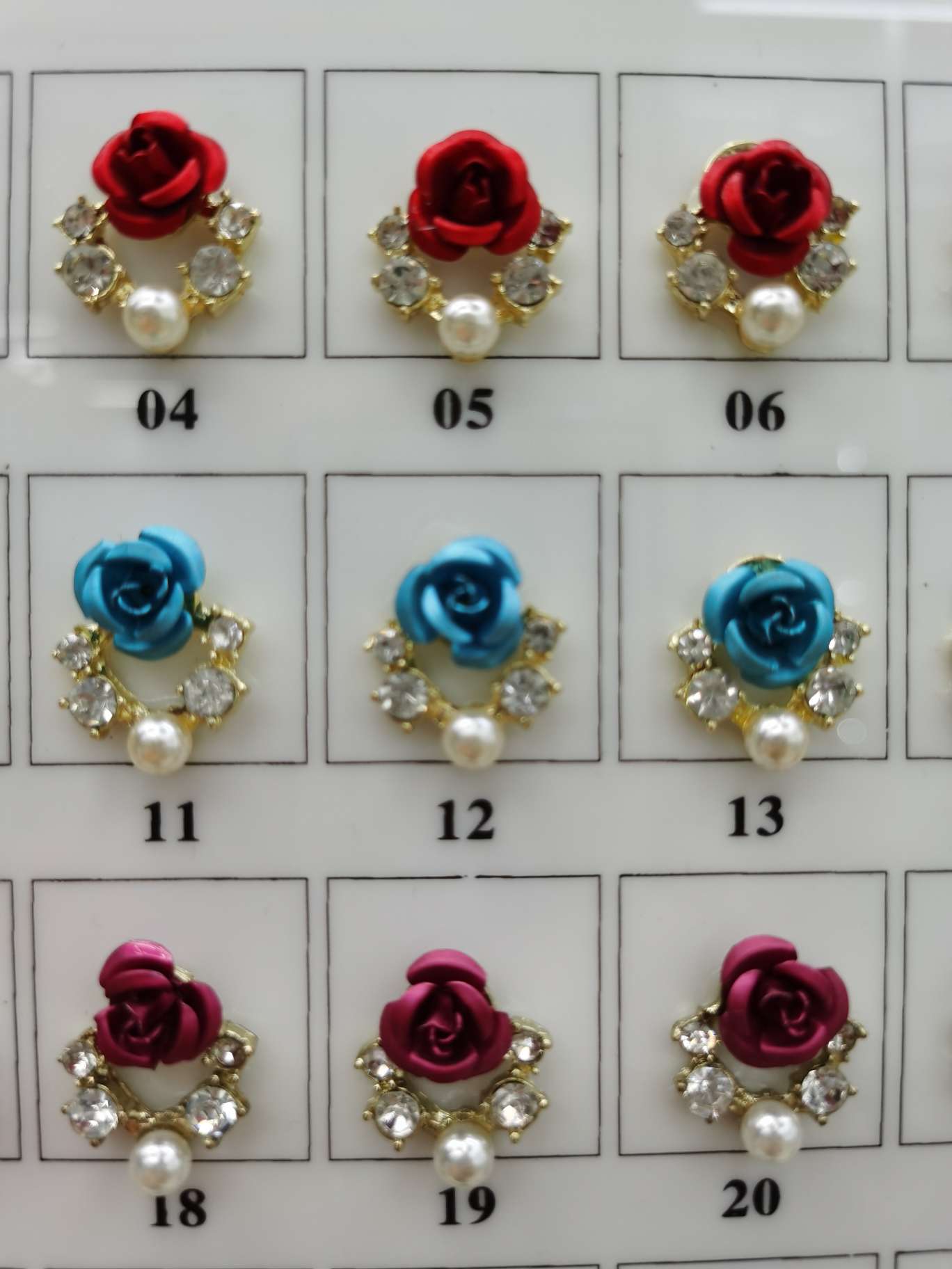 乔日辅料玫瑰花纽扣 水钻扣 合金扣 服饰配件 辅料配件