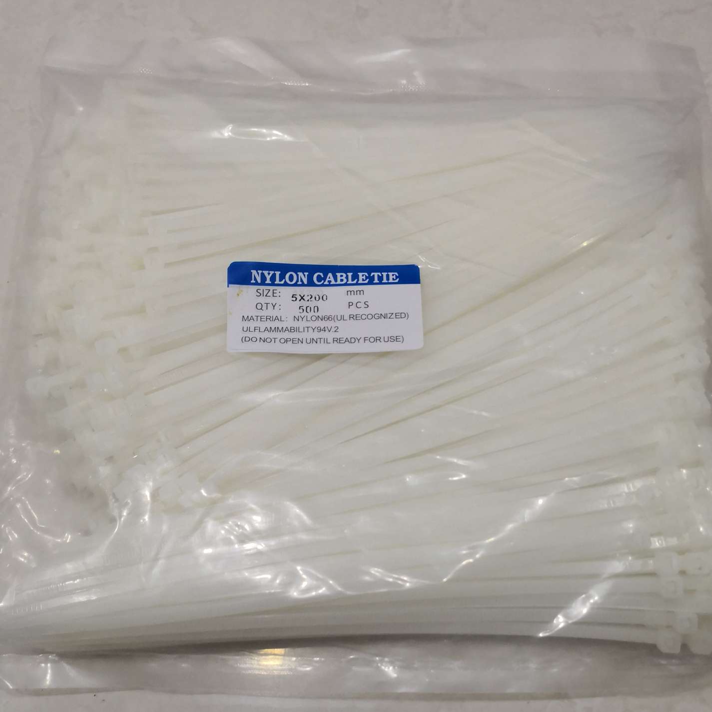 5*200自锁式尼龙扎带一包500条一件120包塑料扎带扎线扎丝扎条扎扣紧索扣捆绑带环保详情1