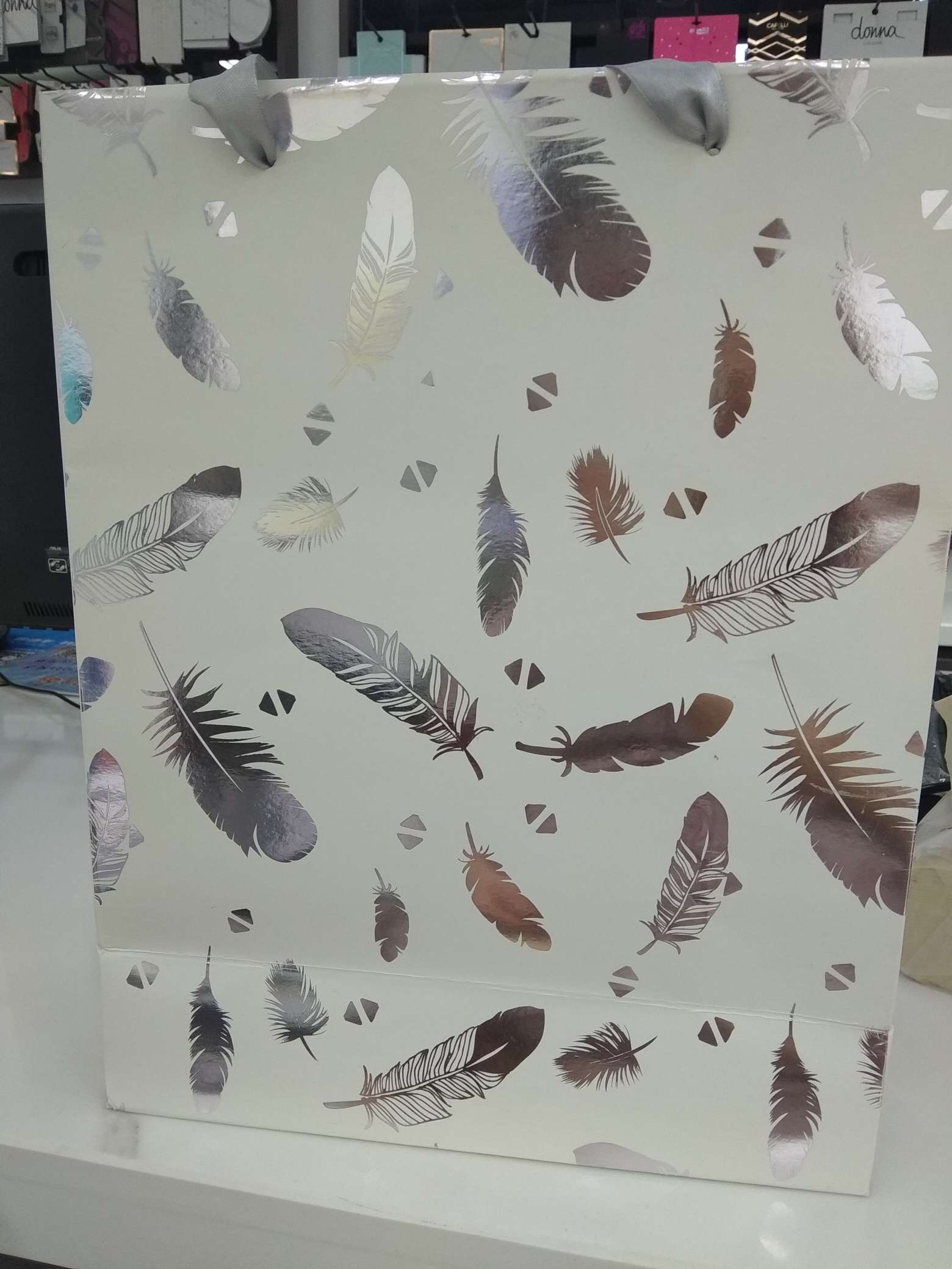 Venta directa de fábrica premium feather gift bag