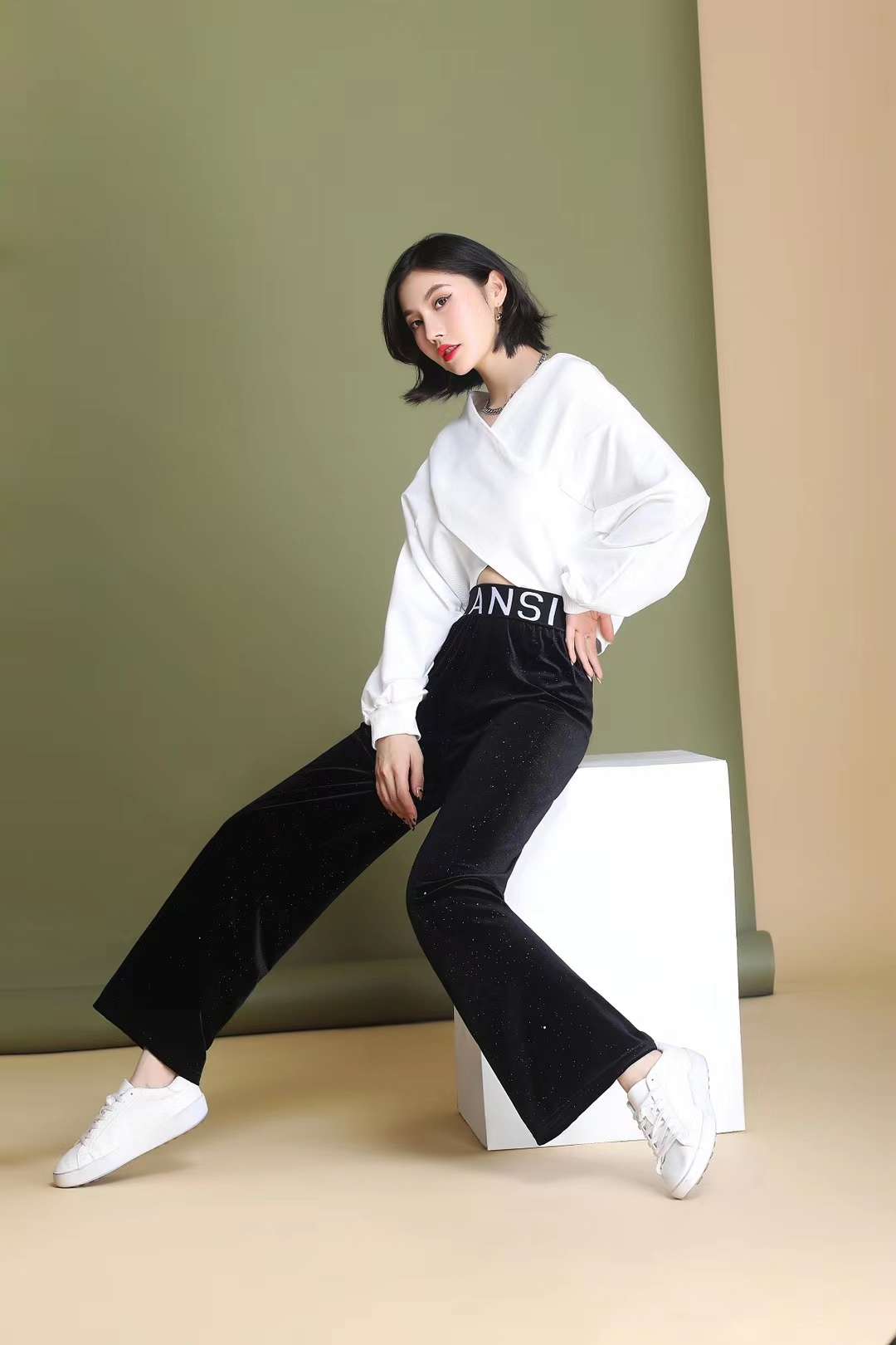 Sparkling velvet pants, M, L, xL